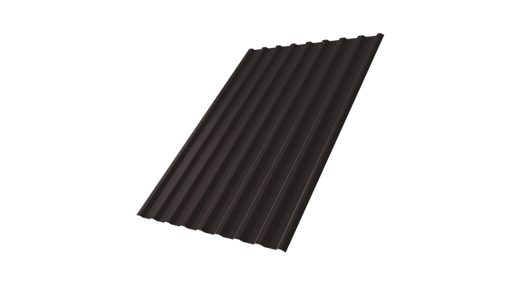 Профнастил С20R 0,5 Satin Мatt RAL 9005 черный