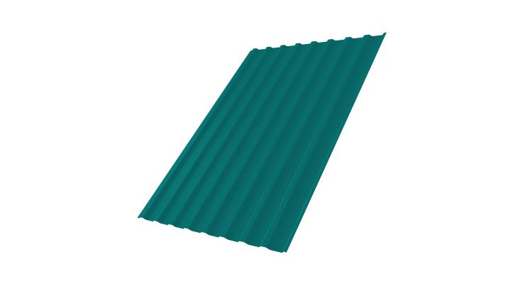 Профнастил С20В 0,45 PE RAL 5021 водная синь