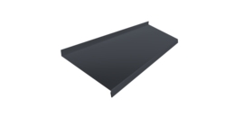 Отлив простой 200 0,5 Rooftop Бархат RAL 7024 мокрый асфальт (2м)