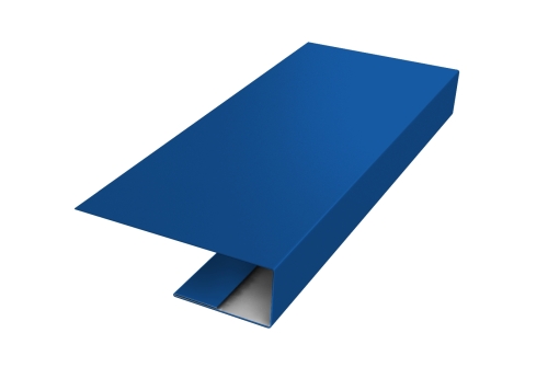 J-Профиль 12мм 0,5 Satin с пленкой RAL 5005 сигнальный синий (2м)