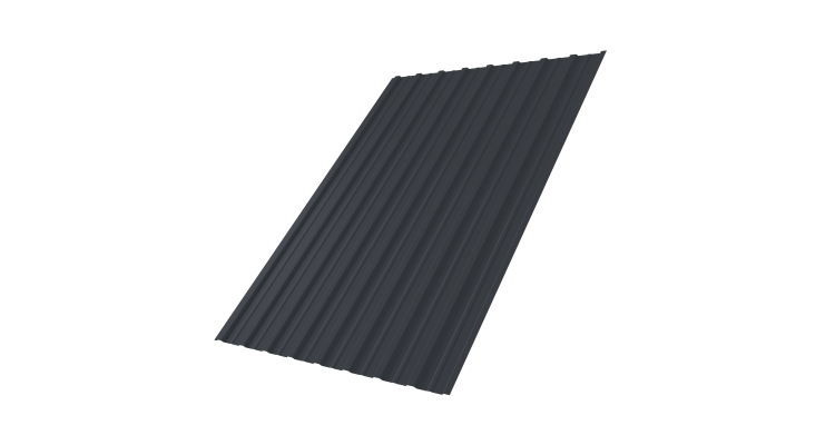 Профнастил С10A 0,45 Drap-double TX RAL 7024 мокрый асфальт