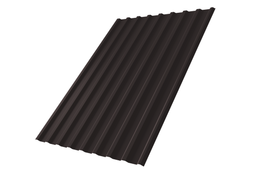 Профнастил С20R 0.45 PE RAL 9005 черный