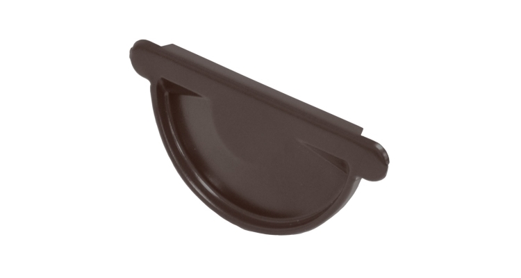 Заглушка торцевая универсальная 125 мм Мatt RAL 8017 шоколад