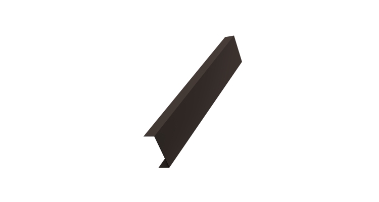 Декоративная накладка на столб универсальная 80х80 для забора жалюзи 0,45 PE-Double RR 32 темно-коричневый (3м)