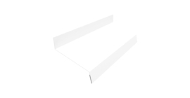 Отлив простой 50 0,5 Satin с пленкой RAL 9003 сигнальный белый (3м)