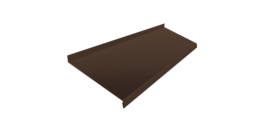 Отлив простой 200 0,45 PE с пленкой RAL 8017 шоколад (3м)