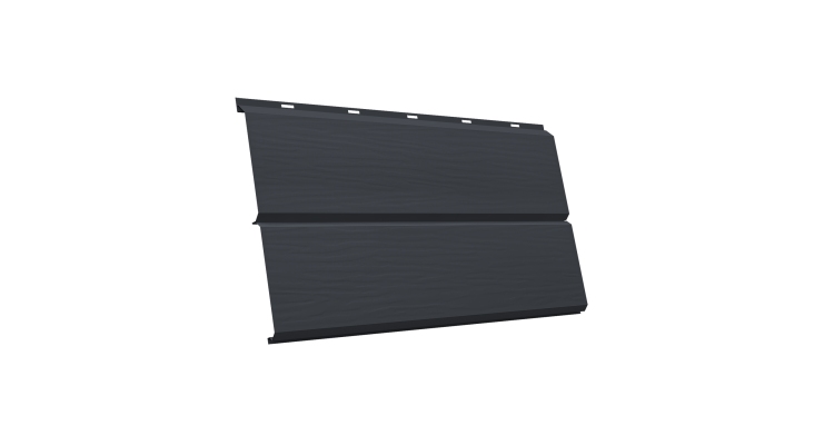 ЭкоБрус 3D 0,345 GL 0.45 Drap-double TX с пленкой RAL 7024 мокрый асфальт