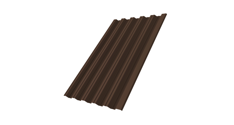 Профнастил НС35R 0,45 Drap-double TX RAL 8017 шоколад