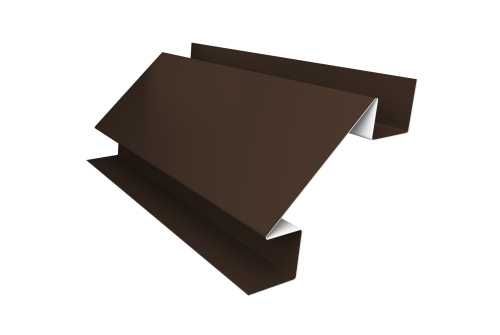 Планка угла внутреннего сложного Блок-хаус new 0,45 PE с пленкой RAL 8017 шоколад (3м)