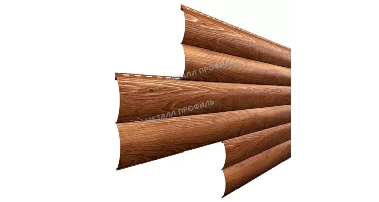 Сайдинг Металл Профиль Woodstock-Т-28х330 (ECOSTEEL_T-01-ЗолотойДуб-0.5)