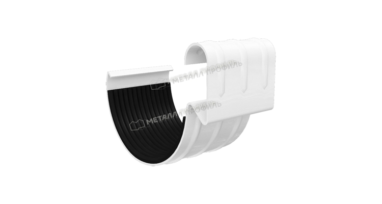 Соединитель желоба Металл Профиль GRANDSYSTEM D125 RAL 9010