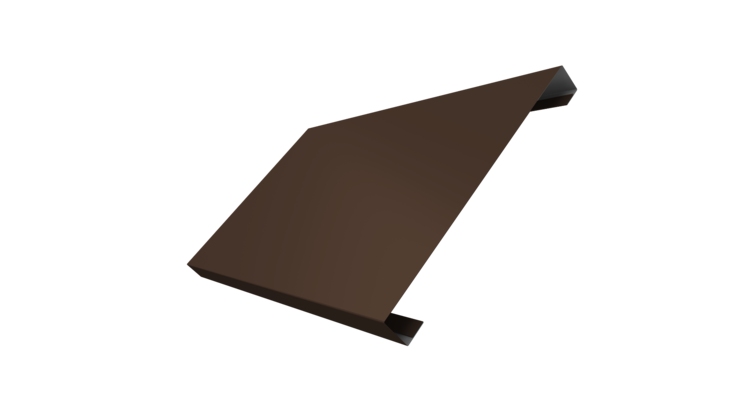 Ламель лицевая 200 забора жалюзи Texas 0.5 PurPro Matt 275 с пленкой RAL 8017 шоколад