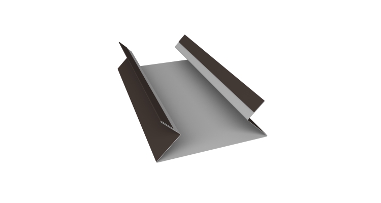 Планка угла внутреннего составная верхняя 0,5 Drap TX RR 32 темно-коричневый (3м)