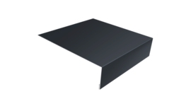 Планка лобовая/околооконная простая 190х50 0,45 Drap ST RAL 7024 мокрый асфальт (2м)