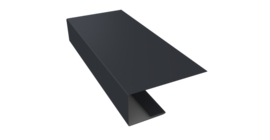 J-Профиль 18мм 0,5 Satin Matt RAL 7024 мокрый асфальт (2м)