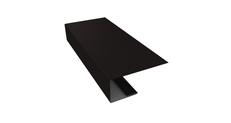 J-Профиль 18мм 0,5 Drap RAL 9005 черный (3м)