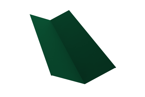 Планка ендовы верхней 145х145 0,45 Drap RAL 6005 зеленый мох (2м)