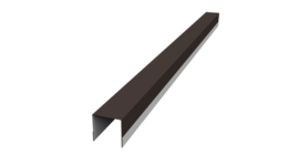 Планка вертикальная обратная для забора жалюзи Palermo 0,5 PurPro Matt 275 RR 32 темно-коричневый (1,8м)