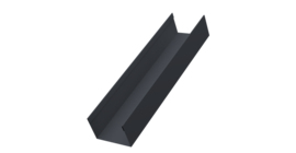 Стойка жалюзи Milan,Tokyo 0,45 Drap-double TX RAL 7024 мокрый асфальт (2м)